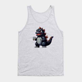 Pixel Godzilla Gojira Ni Tank Top
